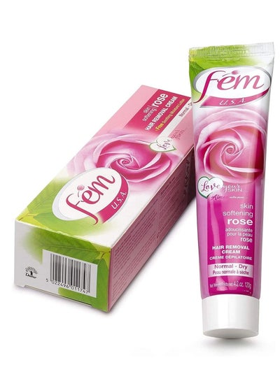 Fem hair removal cream with rose scent weighing 120g