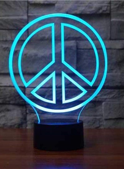 Fashion and Beauty Novelty Peace 7/16 Colors Changing Atmosphere Table Lamp USB Bedroom Bedside Decor Gifts Baby Sleep