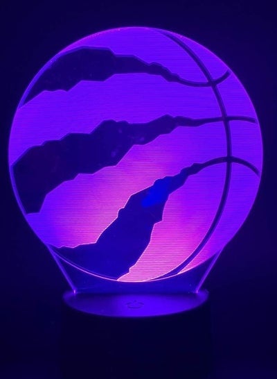 3D Multicolor Night Light basketball colorful touch gradient light creative decoration children's student gift