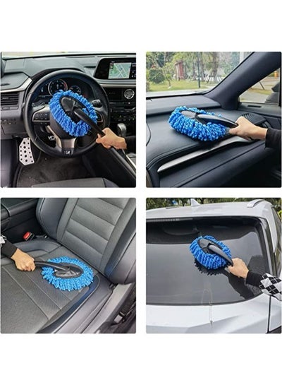 2 Pieces  Mini Microfiber Car Dash Duster Brush, Multi-Functional Car Cleaning Brush, Car Interior Exterior Accessories, Cleaning and Washing Tool for Car