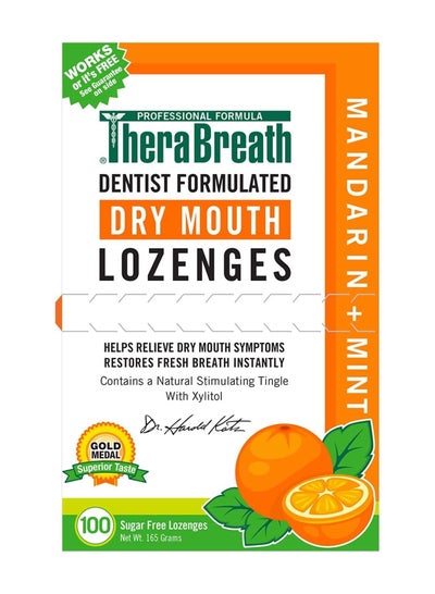 Therabreath dry mouth zink samples 100 tangerine mint flavor