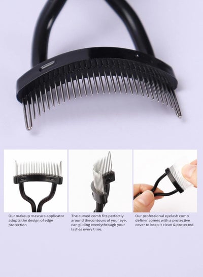 Stainless steel eyelash comb and eyelash brush 1pc