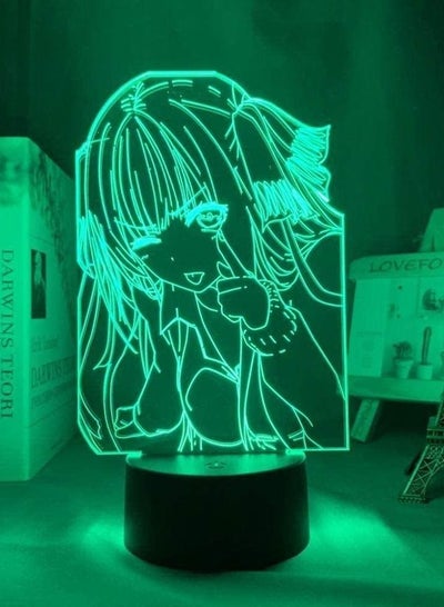 3D Night Light Illusion Led Lamps Decor lamp for Kids The Quintessential Quintuplets Nino Nakano Led Night Light for Bedroom Decor Nightlight Birthday Gift Anime 3D Lamp Nino Nakano