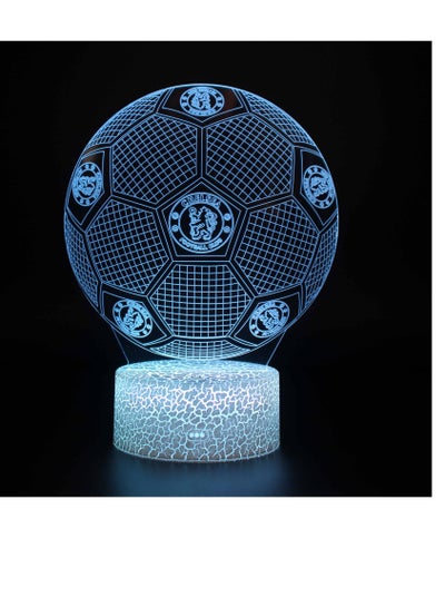 Five Major League Football Team 3D LED Multicolor Night Light Touch 7/16 Color Remote Control Illusion Light Visual Table Lamp Gift Light Team Chelsea