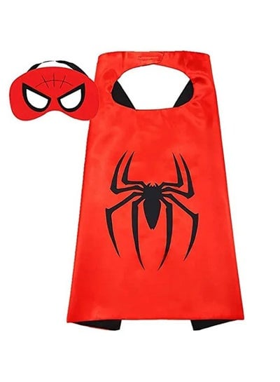 Brain Giggles Spiderman Superhero Cape With Mask Costume Set