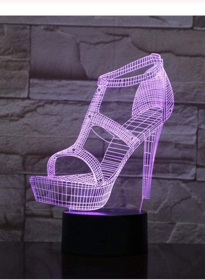 Women's High Heels Shoes 3D Led Night Light Atmosphere Table Lamp Bedside Girlfriend Birthday Gifts Lampara Decorative Lights