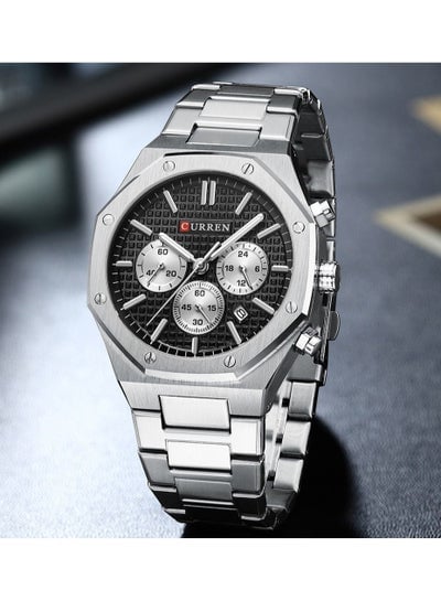 CURREN 8440 Casual Stainless Steel Chronograph Men Watch