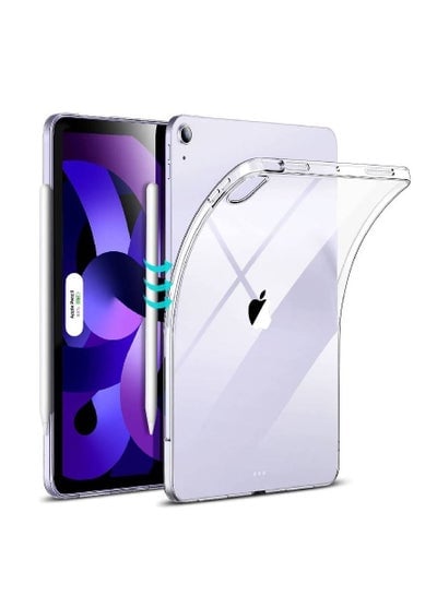 Clear Shock Absorbing Flexible TPU Protective Cover Transparent Slim Case For iPad Air 5th Generation (2022)