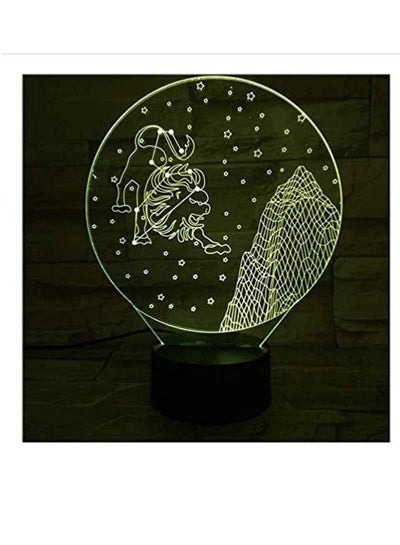 Western Zodiac Sign Lion 3D Children s Night Light LED Symphony Lantern Table Lamp Bedroom Atmosphere Decoration Light New Year Birthday Gift Toy