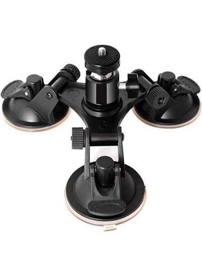 Triple Cup DSLR Camera Suction Mount Suction Cup Mount Car Mount Holder for GoPro Hero 9 8 7 6 5/4/3 DJI OSMO Action