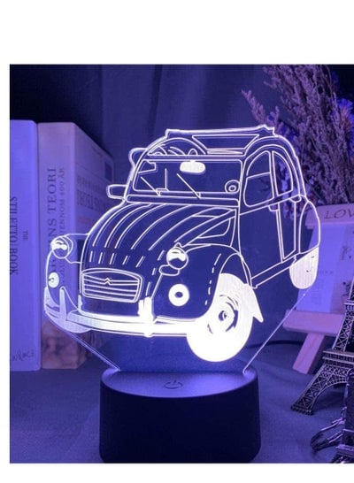 3D Illusion Lamp Led Night Light Vintage Car 2Cv for Home Decoration Kid Bedroom Adult Office Decor Cool Classic Car Children s Sleep Lamp