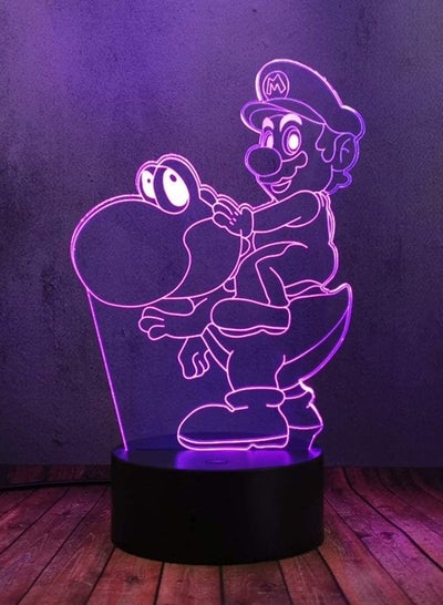Anime Cartoon LED Lamp 3D LED light Super Mario and Pet