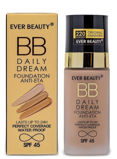 Ever Beauty Daily Dream Ant-Eta Foundation Full Coverage Concealer BB Cream With SPF 45 Best Flawless Foundation Waterproof Long Lasting Superstay Moisturizer Face Makeup Sunscreen 50ml