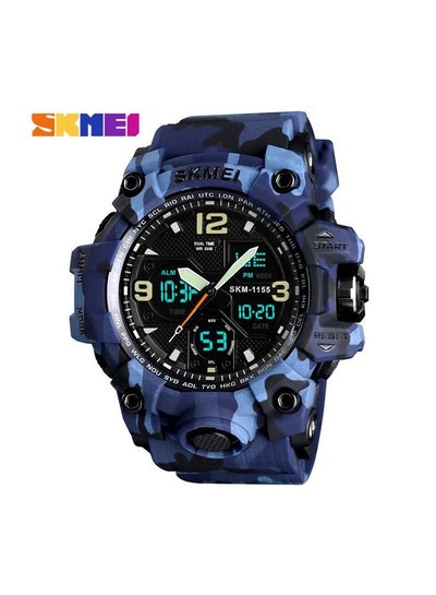 SKMEI Sport Watch Men Military Digital Watches 5Bar Waterproof Dual Display Wristwatches Relogio Masculino 1155