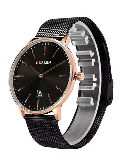 Men's 8302 Water Resistant Analog Wrist Watch - Black