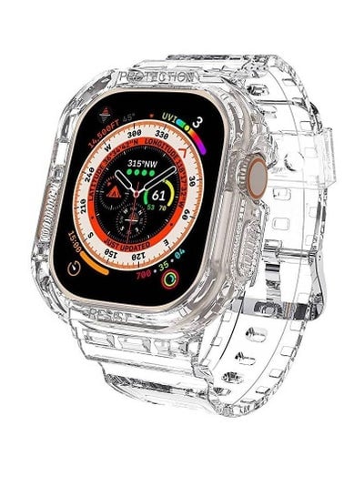 Transparent Integrated Replacement Watch Strap For Apple Watch Ultra 49mm