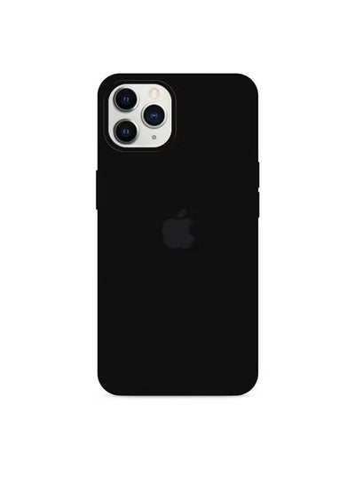IPhone 12 Pro Max Protective Ultra Slim Fit Case Liquid Silicone Gel Cover with Full Body Protection Anti-Scratch Shockproof Case For iPhone 12 PROMAX Liquid Silicon Black