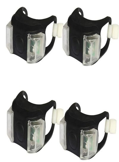 4 Pieces Bike Night Riding Caution Light Outdoor Cycling with 3 Lighting Mode
