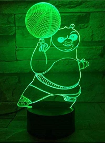 3D LED illusion lamp Boy Night Lamp Kung Fu Panda Basketball Nightlight for Children Bedroom Powered Night Light Kids Birthday Gift