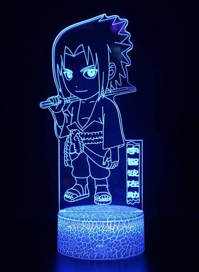 3D Night Lights, Japan Anime NARUTO Desk Lamp, USB Powered 16 Color Touch Remote Table Lamp, Home Decoration Kid Baby Bedroom Sleep Light Kakashi sasuke itachi uchina
