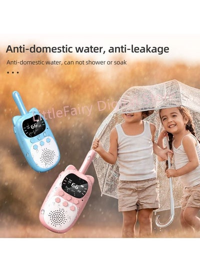 Children Walkie Talkie 1PCS Inchargeable Kids Cell Phone Contactless Intercom Gift Toys for Girls Boys Interphone Range 3KM