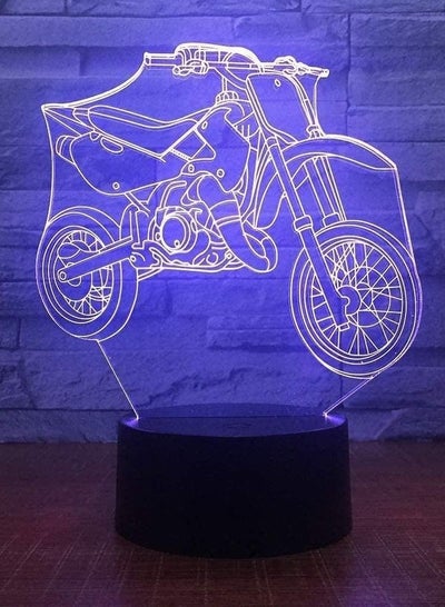 Cartoon Characters 7 Color 3D Visual Bike  Led Night Light Children s Touch Button USB Lamp Table Lamp Home Decoration Lamp Creative Animation Lamp bike