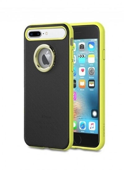 iphone 8 Plus/7 Plus Finger Grip Case Cover with Magnetic Kickstand Ring Holder Green/Black