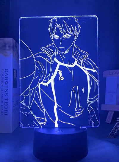 3D Illusion Cartoon Night Lights Haikyuu Figure LED Lamp 16 Colors Remote Control USB Powered Arts Table Lamp Home Bedroom Decor Holiday Gift for Kids