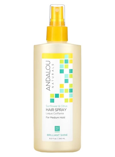 Hair Spray Brilliant Shine For Medium Hold Sunflower & Citrus  8.2 fl oz 242 ml