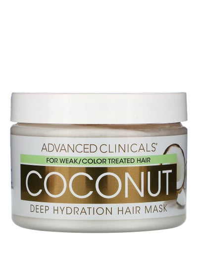 Advanced Clinicals Coconut Deep Hydration Hair Mask 12 oz 340 g