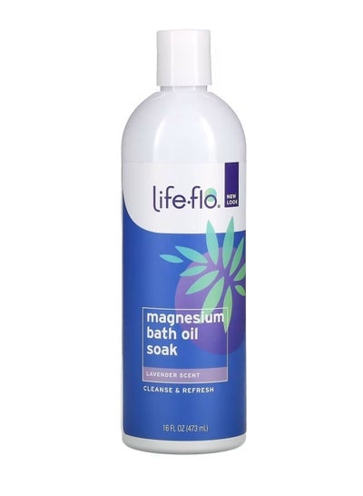 Magnesium Bath Oil Soak Lavender 16 fl oz 473 ml