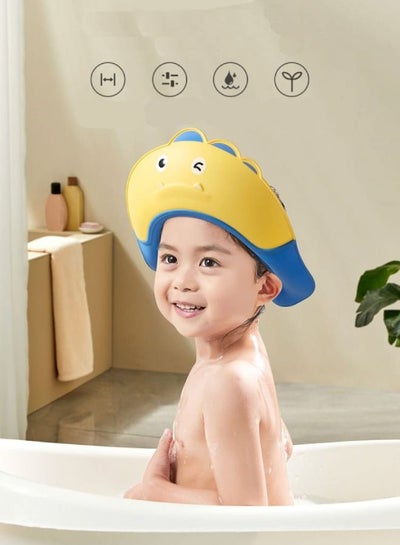 Baby Shower Cap Adjustable Baby Bath Visor Infant Bathing Protection Cap Safe Shampoo Shower Hat