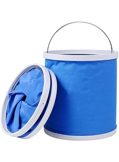 Folding Bucket Car Wash Car Bucket Portable Fishing Bucket Washing Retractable Vehicle Clean Canvas Supplies Outdoor