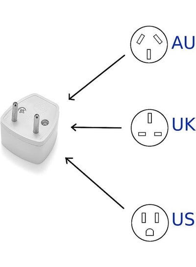 6 Pieces Universal Portable Travel Adapter Plug to Transform Electric Power from UK/US/AU To EU Small Compact International all-in-one Pluggable to AC Wall Outlet Socket