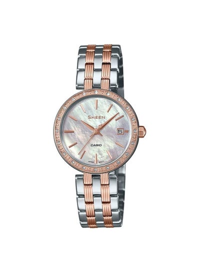 Casio Sheen SHE-4060SG-7AUDF Stainless Steel Band Analog Wrist Watch for Women's