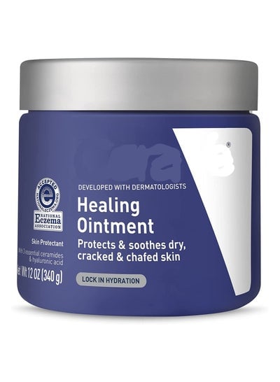 Healing Ointment  355 ml Protects Chapped Skin with Vaseline Ceramides Paraben and fragrance free