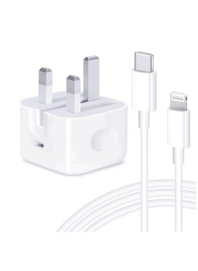 iPhone 20W Charger 【Apple MFi Certified】 USB C Plug Fast Charge and USB C to Lightning Cable 2M PD Power Adapter Compatible with iPhone 13 Pro Max 13 12 SE2020 11 XR XS Max X 8 Plus iPad Pro Air Mini