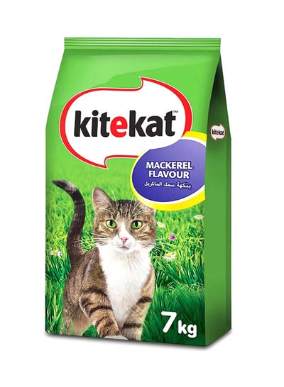 Dry food for adult cats with mackerel fish flavor, 7 kg package