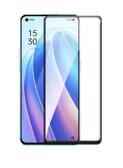 9H Full Coverage Tempered Glass Screen Protector For Oppo Reno4 Pro Clear/Black