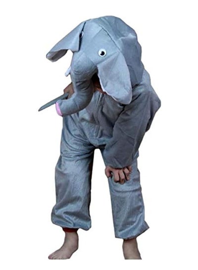 Brain Giggles Elephant Animal Plush Costume Design Carnival Party Jumpsuit for Kids Boys and Girls Medium