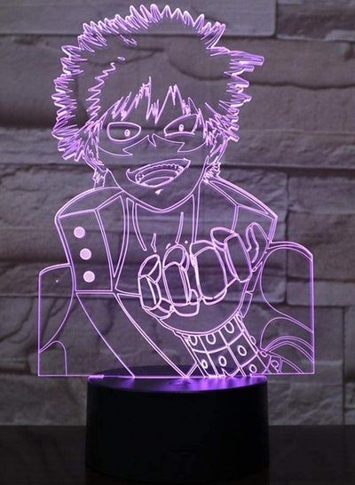 3D Illusion Lamp Led Night Light My Hero Academia Bakugo Katsuki Gift for Boys Kids Room Decor Table Lamp Best Birthday Holiday Gifts for Children
