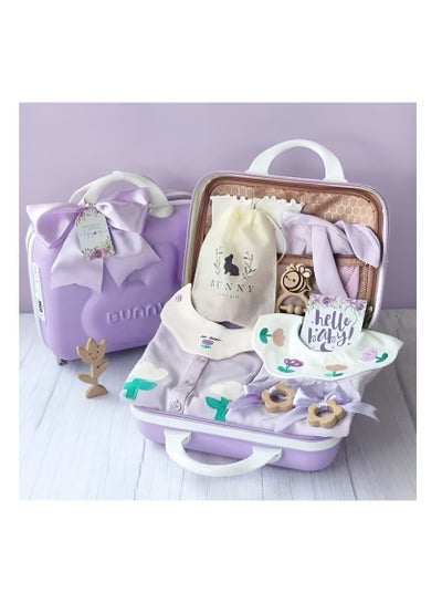 Adorable Premium Bunny Themed Newborn Baby Gift Set With Toys and Rompers for Boys and Girls 12 in 1