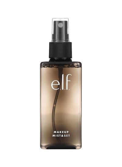 E.L.F. Mist & Set Lightweight Setting Spray All Day Freshener Refreshes Moisturizes & Soothes Skin Formula Enriched with Aloe Vera Green Tea & Cucumber 4.1 oz