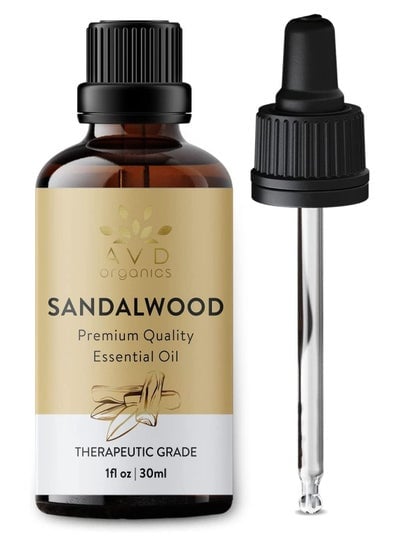 Organic Sandalwood Essential Oil 30ml Therapeutic Grade High Quality Skin Care Concentration Woody and Earthy Scent for Clarity Diffusing Scent 1 fl oz