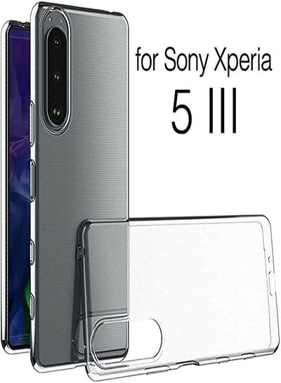 Protective Slim Transparent Shockproof TPU Case Cover for Sony Xperia 5 III Clear