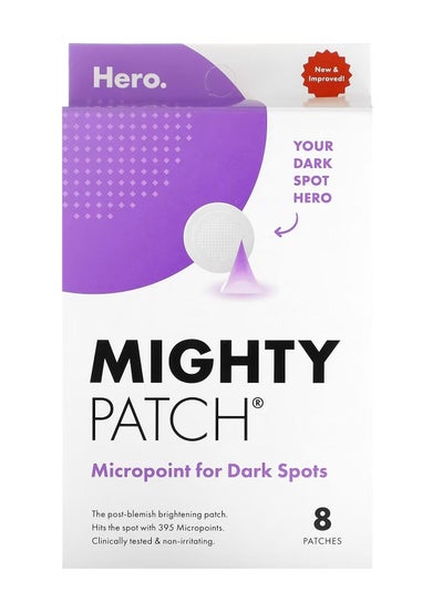 Hero Cosmetics Mighty Patch Micro Point Patch for Dark Spots - River After Dark Spot Patch with 395 Micro Points, Dermatologist Tested Non Irritating, Not Tested on Animals (8 Count)