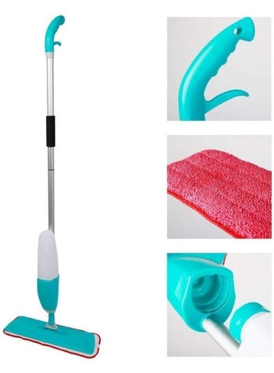 Microfiber Aluminium Floor Cleaning Spray Mop with Removable Washable Cleaning Pad and Integrated Water Spray Mechanism