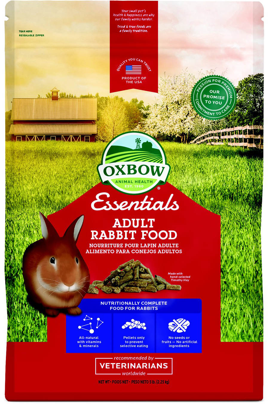 Oxbow Ess Adult Rabbit 5 lb