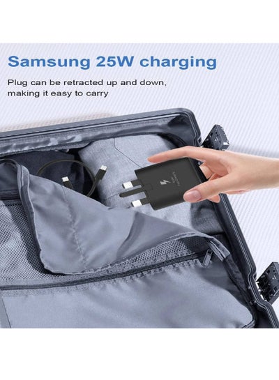 25W USB C Charger Replacement for compatible Samsung Galaxy S23/S23 Ultra/S22/S22+/S21/S21 FE/A73/A23/A33/A53/Z Flip 4/Z Fold 4, Type C PD3.0 & PPS Super Fast Charger Plug with 1m Charging Cable