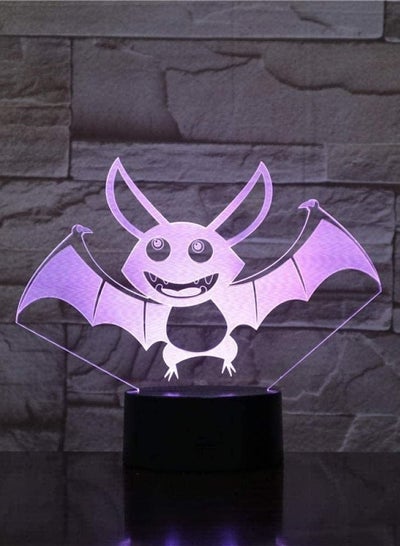 3D Illusion Lights Anime Lights for Boys and Girls Halloween bat Personalized Decoration for Bedroom for Children Pretty USB LED Multicolor Night Light Multicolor Night Light for Home Decoration